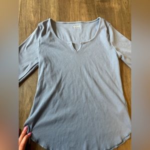 Medium old  Navy Henley shirt